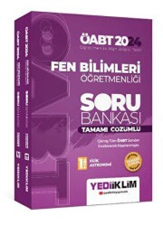 2024 ÖABT Fen Bilimleri Öğretmenliği Tamamı Çözümlü Soru Bankası 1. Cilt - Yediiklim Yayınları