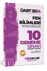 ÖABT Fen Bilimleri Öğretmenliği Tamamı Video Çözümlü 10 Deneme Sınavı - Yediiklim Yayınları