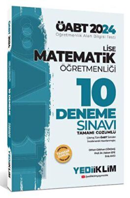 Yediiklim Yayınları 2024 ÖABT Lise Matematik Öğretmenliği Tamamı Çözümlü 10 Deneme Sınavı - 1