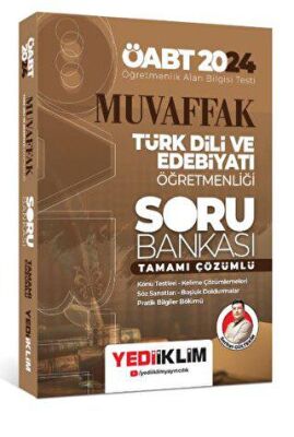 Yediiklim Yayınları ÖABT Muvaffak Türk Dili ve Edebiyatı Öğretmenliği Tamamı Çözümlü Soru Bankası - 1