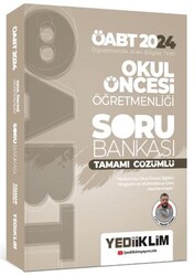 2024 ÖABT Okul Öncesi Öğretmenliği Tamamı Çözümlü Soru Bankası - Yediiklim Yayınları
