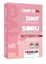 2024 ÖABT Sınıf Öğretmenliği Tamamı Çözümlü Soru Bankası - Yediiklim Yayınları
