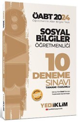 2024 ÖABT Sosyal Bilgiler Öğretmenliği Tamamı Çözümlü 10 Deneme Sınavı - Yediiklim Yayınları