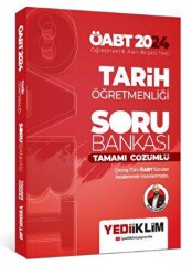 Yediiklim Yayınları 2024 ÖABT Tarih Öğretmenliği Tamamı Çözümlü Soru Bankası - Yediiklim Yayınları