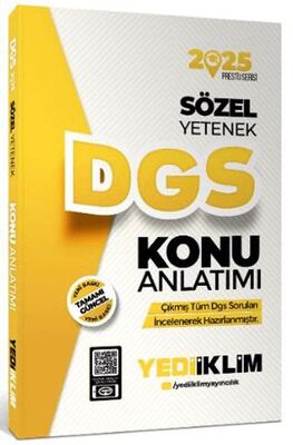 Yediiklim Yayınları 2025 DGS Sözel Yetenek Konu Anlatımı - 1