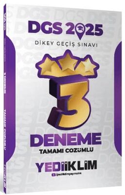 Yediiklim Yayınları 2025 DGS Tamamı Çözümlü 3 Yıldız Deneme - 1