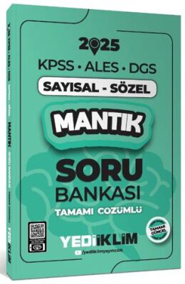 Yediiklim Yayınları 2025 KPSS ALES DGS Sayısal-Sözel Mantık Tamamı Çözümlü Soru Bankası - 1
