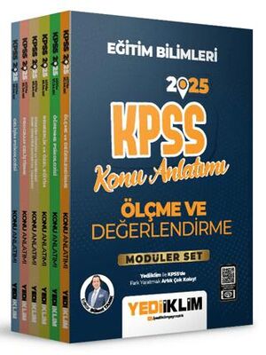 Yediiklim Yayınları 2025 KPSS Eğitim Bilimleri Konu Anlatımlı Modüler Set - 1