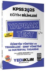Yediiklim Yayınları 2025 KPSS Eğitim Bilimleri Öğretim Yöntem ve Teknikleri Çek Kopart Yaprak Test - Yediiklim Yayınları