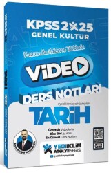 Yediiklim Yayınları 2025 KPSS Genel Kültür Atölye Tarih Video Ders Notları - Yediiklim Yayınları