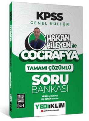 Yediiklim Yayınları 2025 KPSS Genel Kültür Coğrafya Hakan Bileyen İle Tamamı Çözümlü Soru Bankası - 1