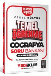Yediiklim Yayınları 2025 KPSS Genel Kültür Coğrafya Temel Öğrenme Tamamı Çözümlü Soru Bankası - Yediiklim Yayınları