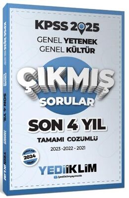 Yediiklim Yayınları 2025 KPSS Genel Yetenek Genel Kültür Son 4 Yıl Tamamı Çözümlü Çıkmış Sorular - 1