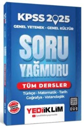 Yediiklim Yayınları 2025 KPSS Genel Yetenek Genel Kültür Tüm Dersler Soru Yağmuru - Yediiklim Yayınları