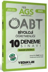 2025 MEB AGS ÖABT Biyoloji Öğretmenliği Tamamı Çözümlü 10 Deneme Sınavı - Yediiklim Yayınları