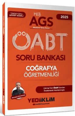 Yediiklim Yayınları 2025 MEB AGS ÖABT Coğrafya Öğretmenliği Soru Bankası - 1