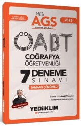 2025 MEB AGS ÖABT Coğrafya Öğretmenliği Tamamı Çözümlü 7 Deneme Sınavı - Yediiklim Yayınları