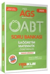 2025 MEB AGS ÖABT İlköğretim Matematik Öğretmenliği Tamamı Çözümlü Soru Bankası - Yediiklim Yayınları
