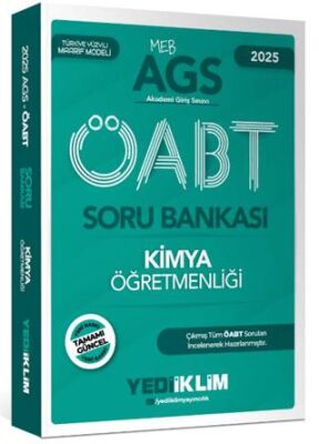 Yediiklim Yayınları 2025 MEB AGS ÖABT Kimya Öğretmenliği Soru Bankası - 1