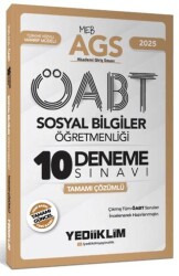 Yediiklim Yayınları 2025 MEB AGS ÖABT Sosyal Bilgiler Öğretmenliği Tamamı Çözümlü 10 Deneme Sınavı - Yediiklim Yayınları
