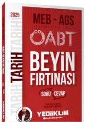 2025 MEB AGS ÖABT Tarih Beyin Fırtınası Soru-Cevap - Yediiklim Yayınları