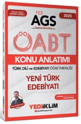 Yediiklim Yayınları 2025 MEB AGS ÖABT Türk Dili ve Edebiyatı Öğretmenliği Yeni Türk Edebiyatı Konu Anlatımı - 1