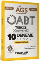 2025 MEB AGS ÖABT Türkçe Öğretmenliği Tamamı Çözümlü 10 Deneme Sınavı - Yediiklim Yayınları