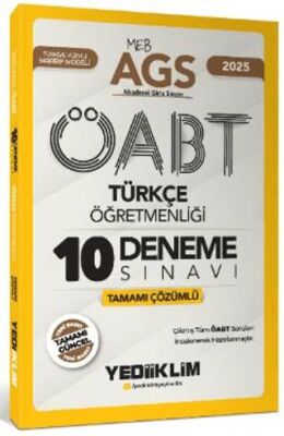 2025 MEB AGS ÖABT Türkçe Öğretmenliği Tamamı Çözümlü 10 Deneme Sınavı - 1