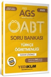 Yediiklim Yayınları 2025 MEB-AGS ÖABT Türkçe Öğretmenliği Tamamı Çözümlü Soru Bankası - Yediiklim Yayınları