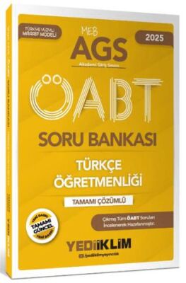 Yediiklim Yayınları 2025 MEB-AGS ÖABT Türkçe Öğretmenliği Tamamı Çözümlü Soru Bankası - 1