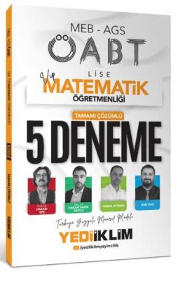 2025 MEB AGS ÖABT VİP Lise Matematik Öğretmenliği Tamamı Çözümlü 5 Deneme Sınavı - 1