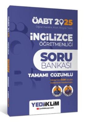 Yediiklim Yayınları 2025 ÖABT İngilizce Öğretmenliği Tamamı Çözümlü Soru Bankası - 1