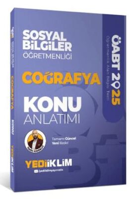 Yediiklim Yayınları 2025 ÖABT Sosyal Bilgiler Öğretmenliği Coğrafya Konu Anlatımı - 1