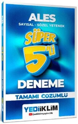 2026 ALES Sayısal - Sözel Yetenek Tamamı Çözümlü Süper 5`li Deneme - 1