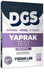 2026 DGS Prestij Serisi Sayısal Sözel Yetenek Çek Kopart Yaprak Test - Yediiklim Yayınları