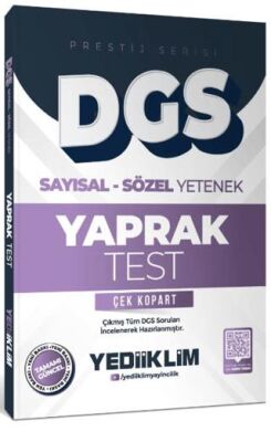2026 DGS Prestij Serisi Sayısal Sözel Yetenek Çek Kopart Yaprak Test - 1