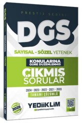 2026 DGS Prestij Serisi Sayısal Sözel Yetenek Konularına Göre Düzenlenmiş Tamamı Çözümlü Çıkmış Sorular - Yediiklim Yayınları