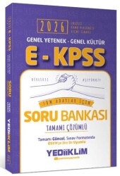 2026 E-KPSS Genel Yetenek Genel Kültür Tüm Adaylar İçin Tamamı Çözümlü Soru Bankası - Yediiklim Yayınları