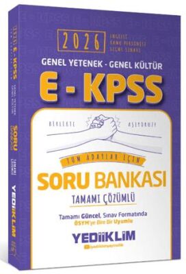 2026 E-KPSS Genel Yetenek Genel Kültür Tüm Adaylar İçin Tamamı Çözümlü Soru Bankası - 1