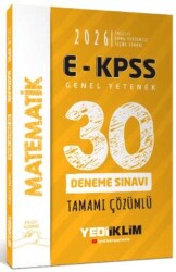 2026 E-KPSS Tüm Adaylar İçin Genel Yetenek Matematik Tamamı Çözümlü 30 Deneme Sınavı - Yediiklim Yayınları
