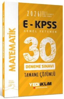 2026 E-KPSS Tüm Adaylar İçin Genel Yetenek Matematik Tamamı Çözümlü 30 Deneme Sınavı - 1