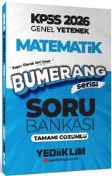 2026 KPSS Genel Yetenek Bumerang Matematik Tamamı Çözümlü Soru Bankası - Yediiklim Yayınları