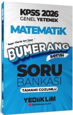 2026 KPSS Genel Yetenek Bumerang Matematik Tamamı Çözümlü Soru Bankası - 1
