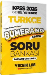 2026 KPSS Genel Yetenek Bumerang Türkçe Tamamı Çözümlü Soru Bankası - Yediiklim Yayınları