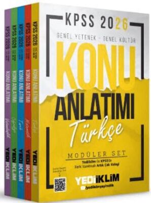 2026 KPSS Genel Yetenek - Genel Kültür Konu Anlatımı Modüler Set 5 Kitap - 1