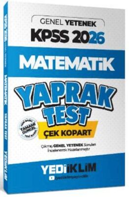 2026 KPSS Genel Yetenek Matematik Çek Kopart Yaprak Test - 1