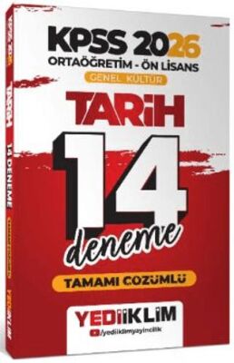 2026 KPSS Ortaöğretim Ön Lisans Genel Kültür Tarih Tamamı Çözümlü 14 Deneme - 1