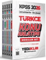 2026 KPSS Ortaöğretim Ön Lisans Genel Yetenek Genel Kültür Konu Anlatımı Modüler Set - Yediiklim Yayınları