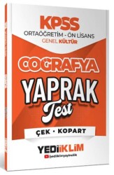 2026 KPSS Ortaöğretim-Önlisans Coğrafya Çek Kopart Yaprak Test - Yediiklim Yayınları