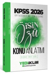 2026 KPSS Ortaöğretim-Önlisans İşin Özü Tek Kitap Tamamı Renkli Konu Anlatımı - Yediiklim Yayınları